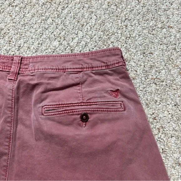 American Eagle Outfitters Extreme Flex Chino Shorts Red Mens Size 33 - Picture 4 of 11